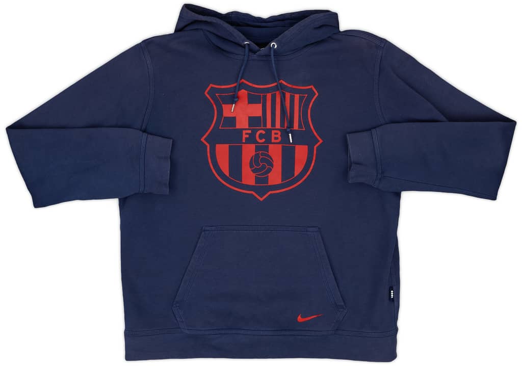 2013-14 Barcelona Nike Hooded Sweat Top - 8/10 - (L)