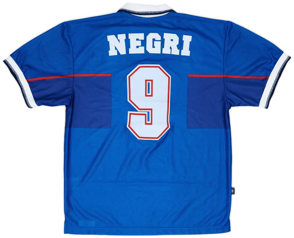1997-98 Rangers Match Issue Home Shirt Negri #9