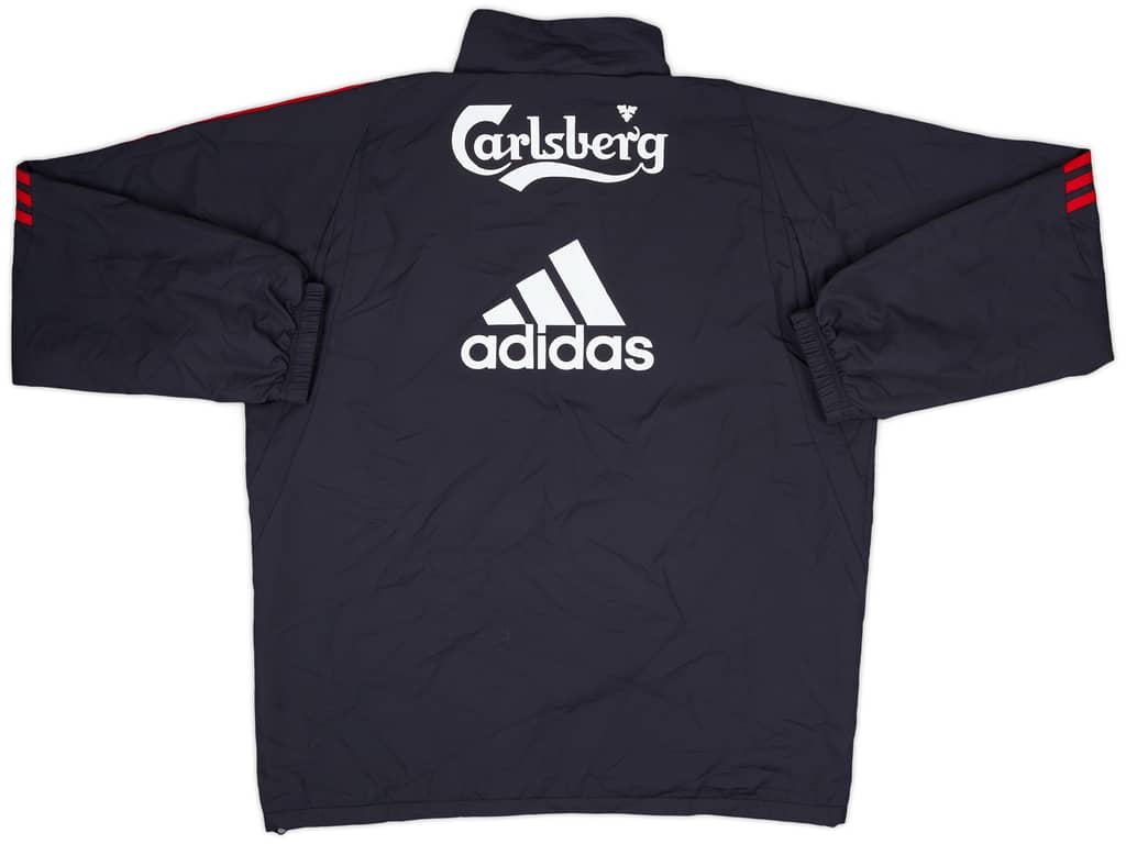 2009-10 Liverpool adidas 1/4 Zip Drill Top - 9/10 - (L)