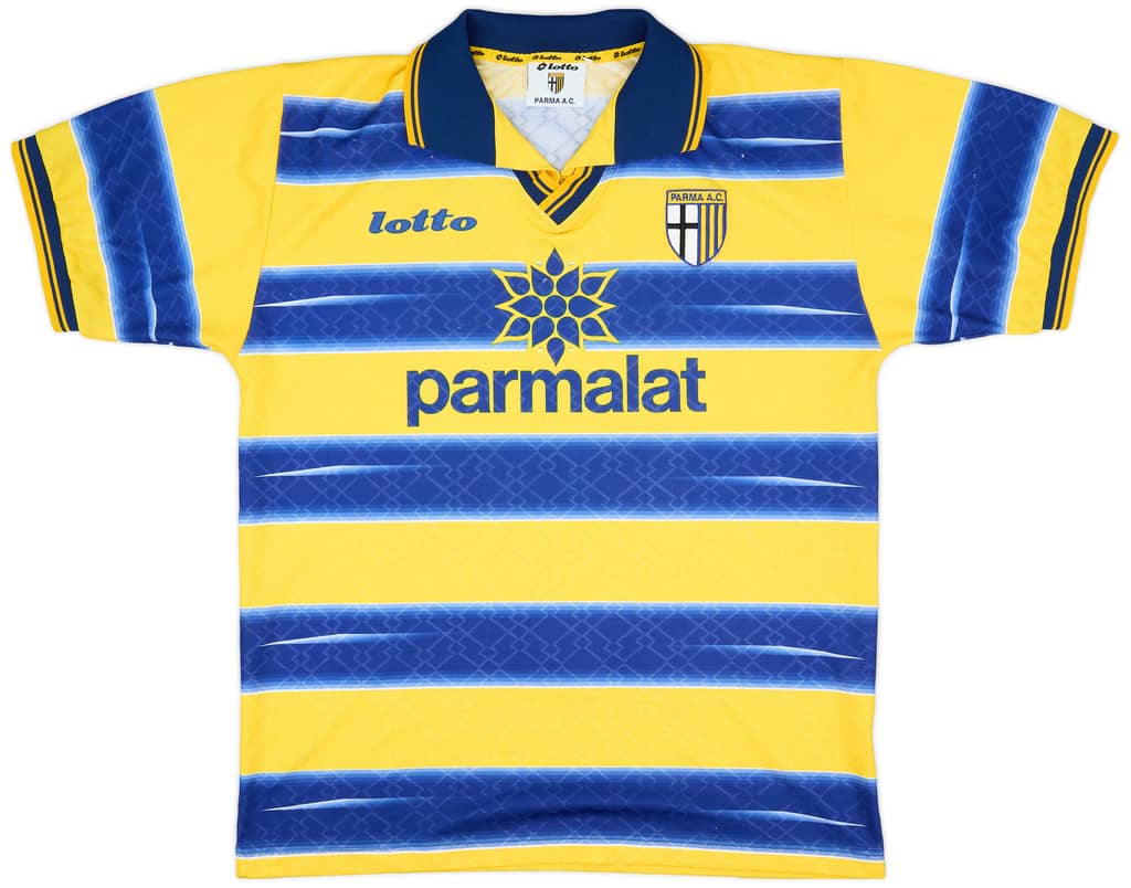 1998-99 Parma Home Shirt Avignone #3 - 8/10 - (XL)