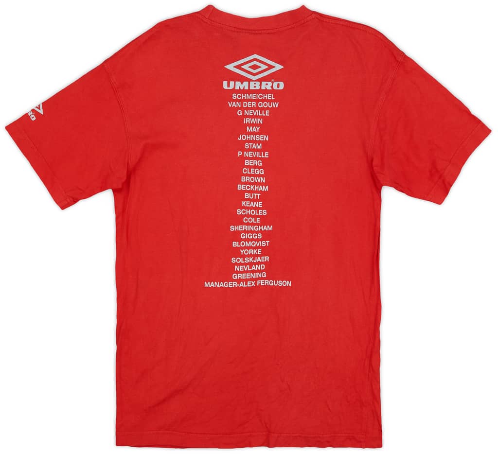 1999-00 Manchester United Umbro Graphic Tee - 9/10 - (S)