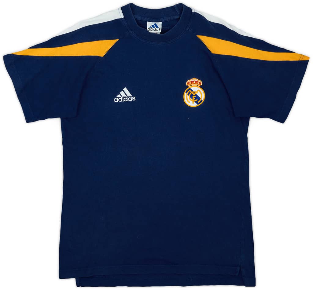 1998-00 Real Madrid adidas Cotton Tee - 8/10 - (XL.Boys)