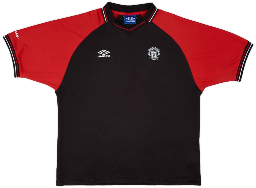 1990s Manchester United Umbro Polo Shirt - 8/10 - (XXL)