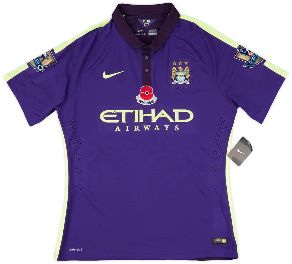 2014-15 Manchester City Player Issue Third Shirt Kompany #4 (XL)