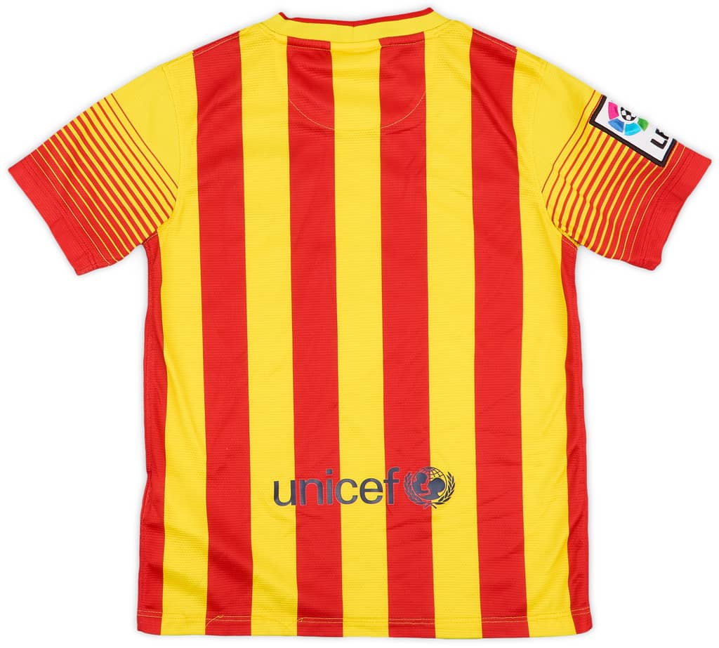 2013-15 Barcelona Away Shirt - 8/10 - (S.Boys)