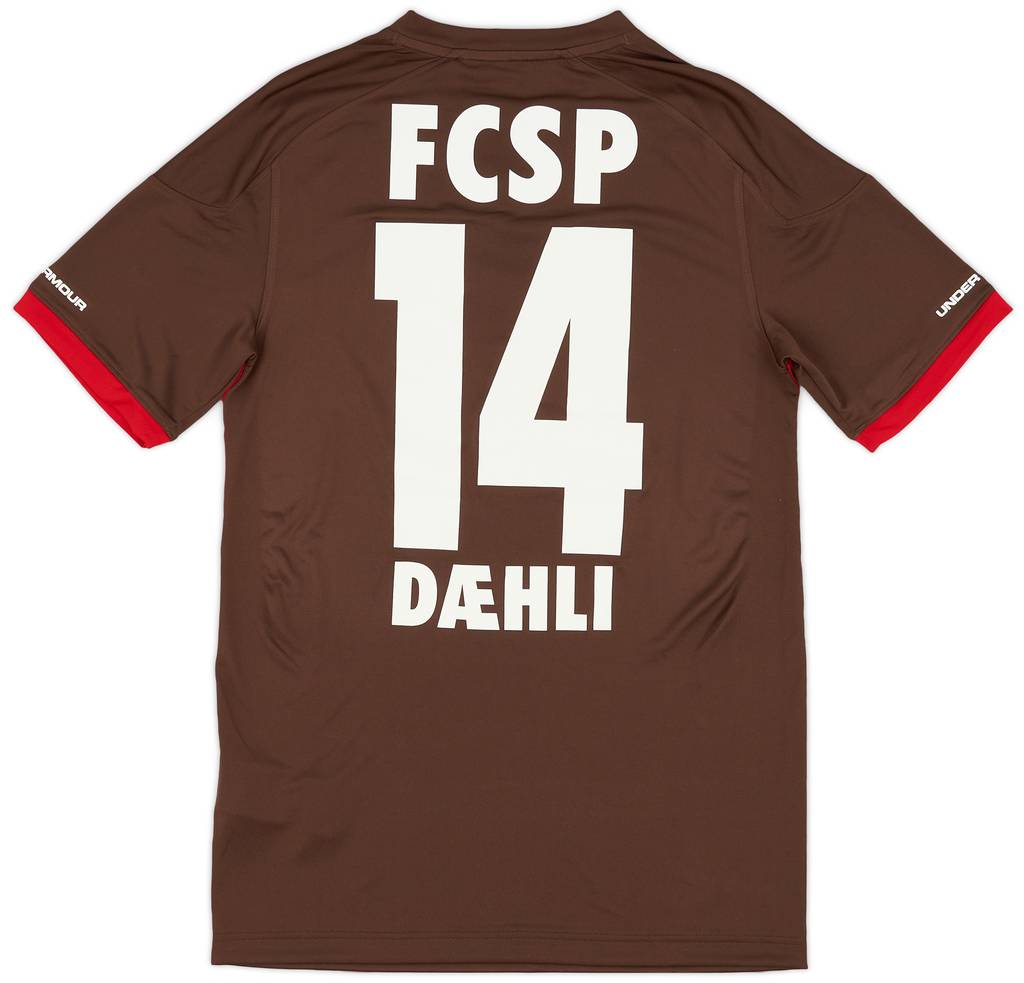 2017-18 St Pauli Home Shirt Daehli #14 (S)