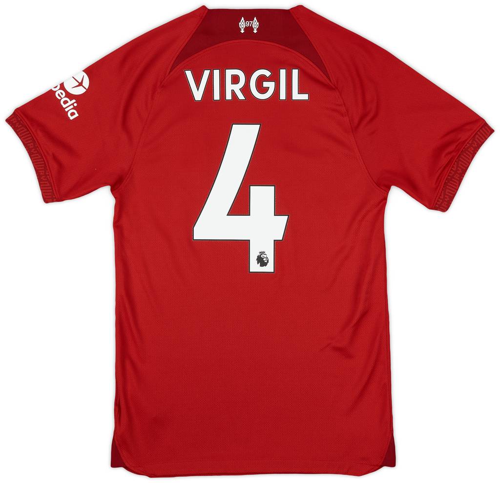 2022-23 Liverpool Home Shirt Virgil #4 - 10/10 - (XS)