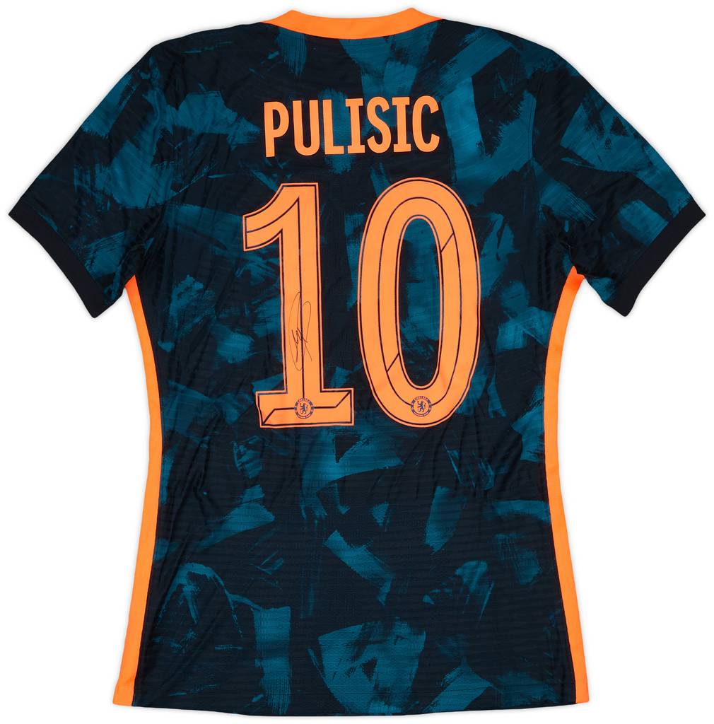 2021-22 Chelsea Player Issue Signed Third Shirt Pulisic #10 - 8/10 - (M)