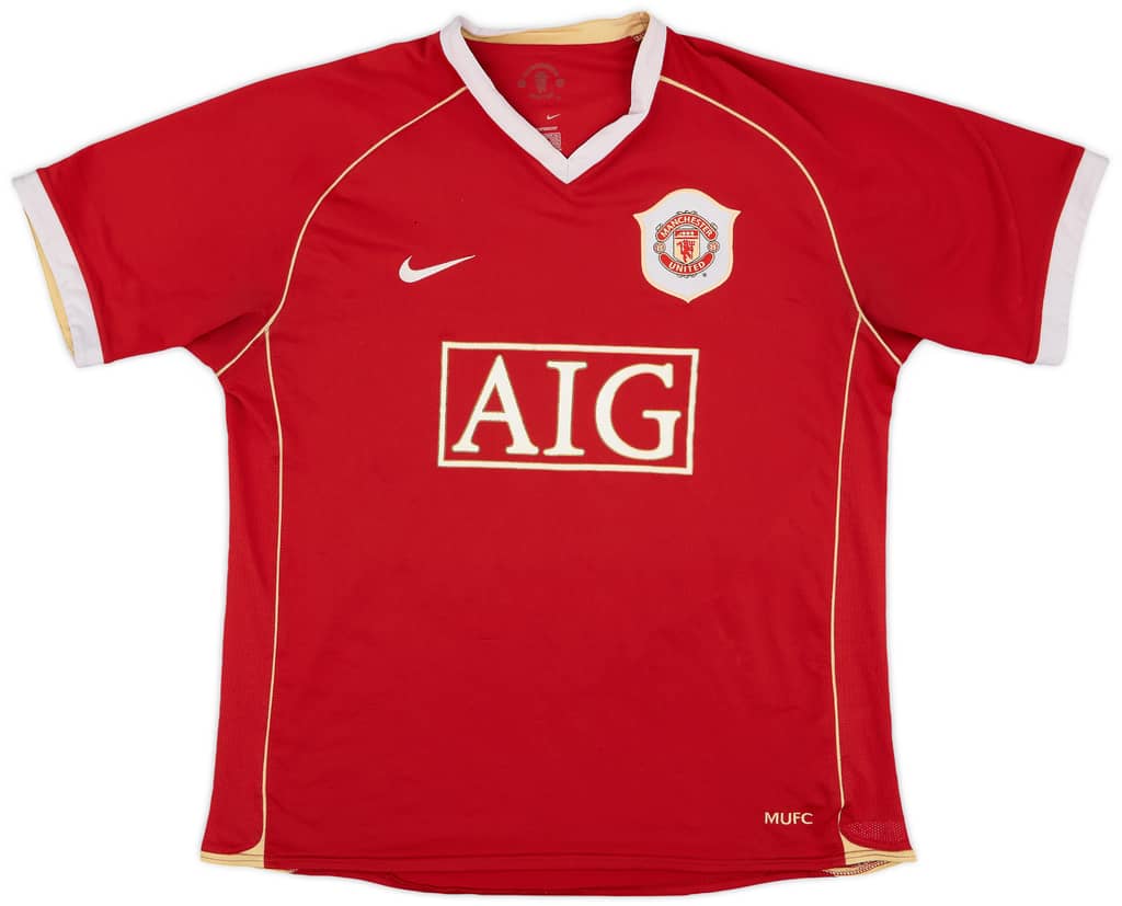 2006-07 Manchester United Home Shirt Solskjaer #20 - 5/10 - (L)