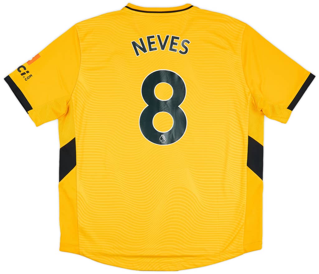 2021-22 Wolves Home Shirt Neves #8 - 10/10 - (XXL)
