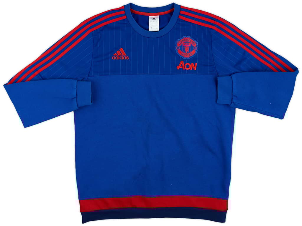 2015-16 Manchester United adidas Sweat Top - 8/10 - (L)
