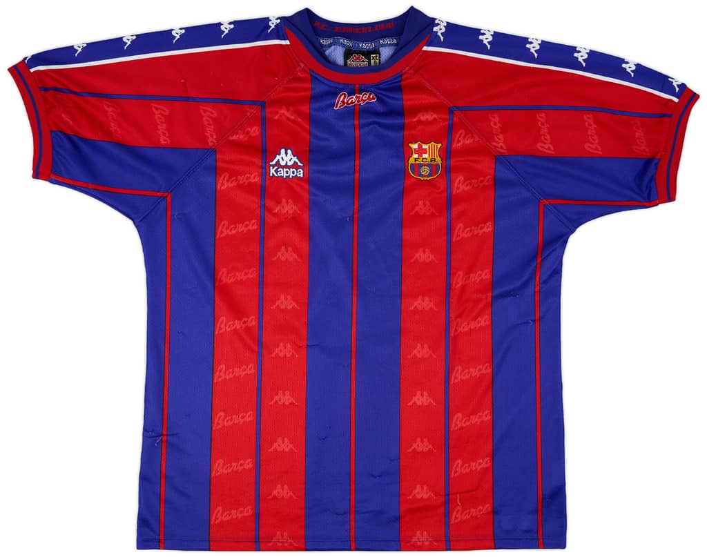 1997-98 Barcelona Home Shirt - 6/10 - (XL)