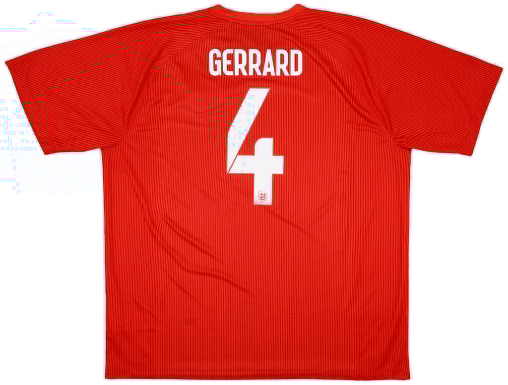 2014-15 England Away Shirt Gerrard #4 - 9/10 - (XXL)