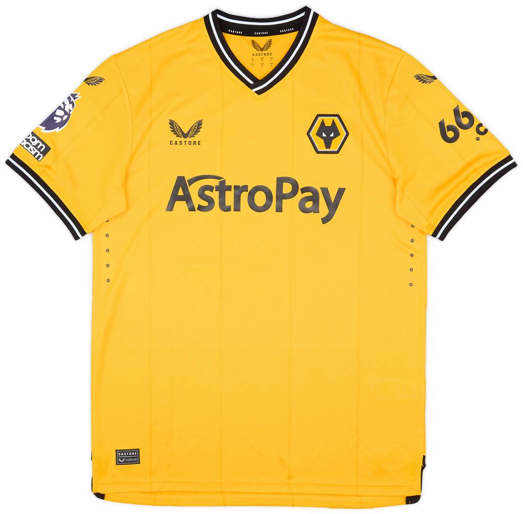 2023-24 Wolves Match Issue Home Shirt Cunha #12