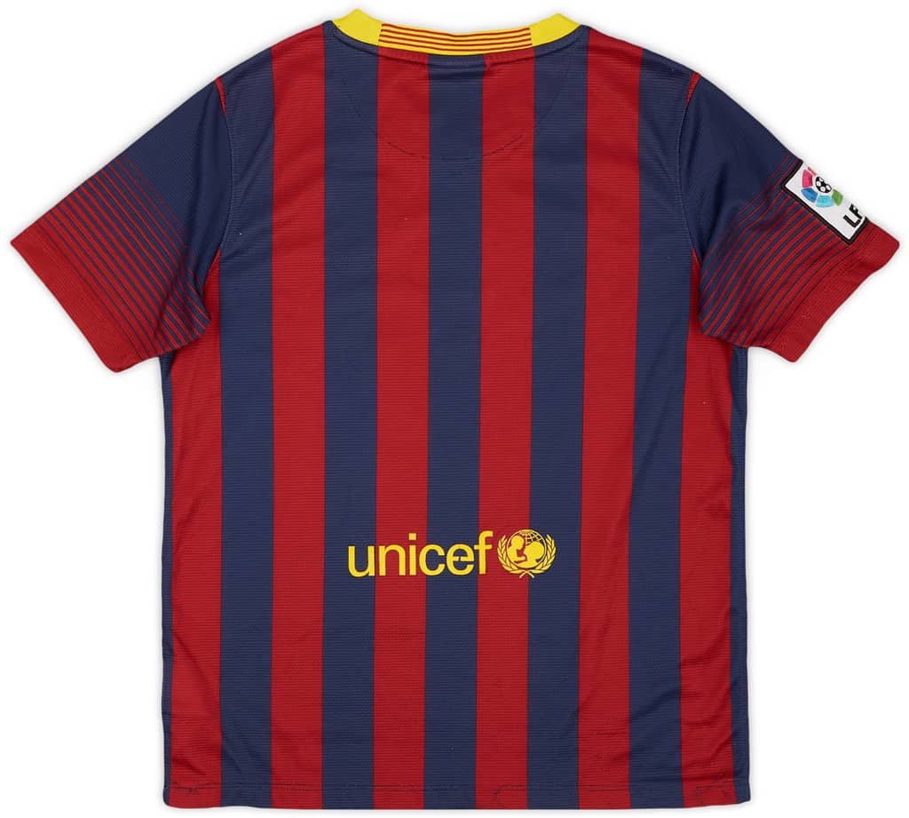 2013-14 Barcelona Home Shirt - 5/10 - (L.Boys)