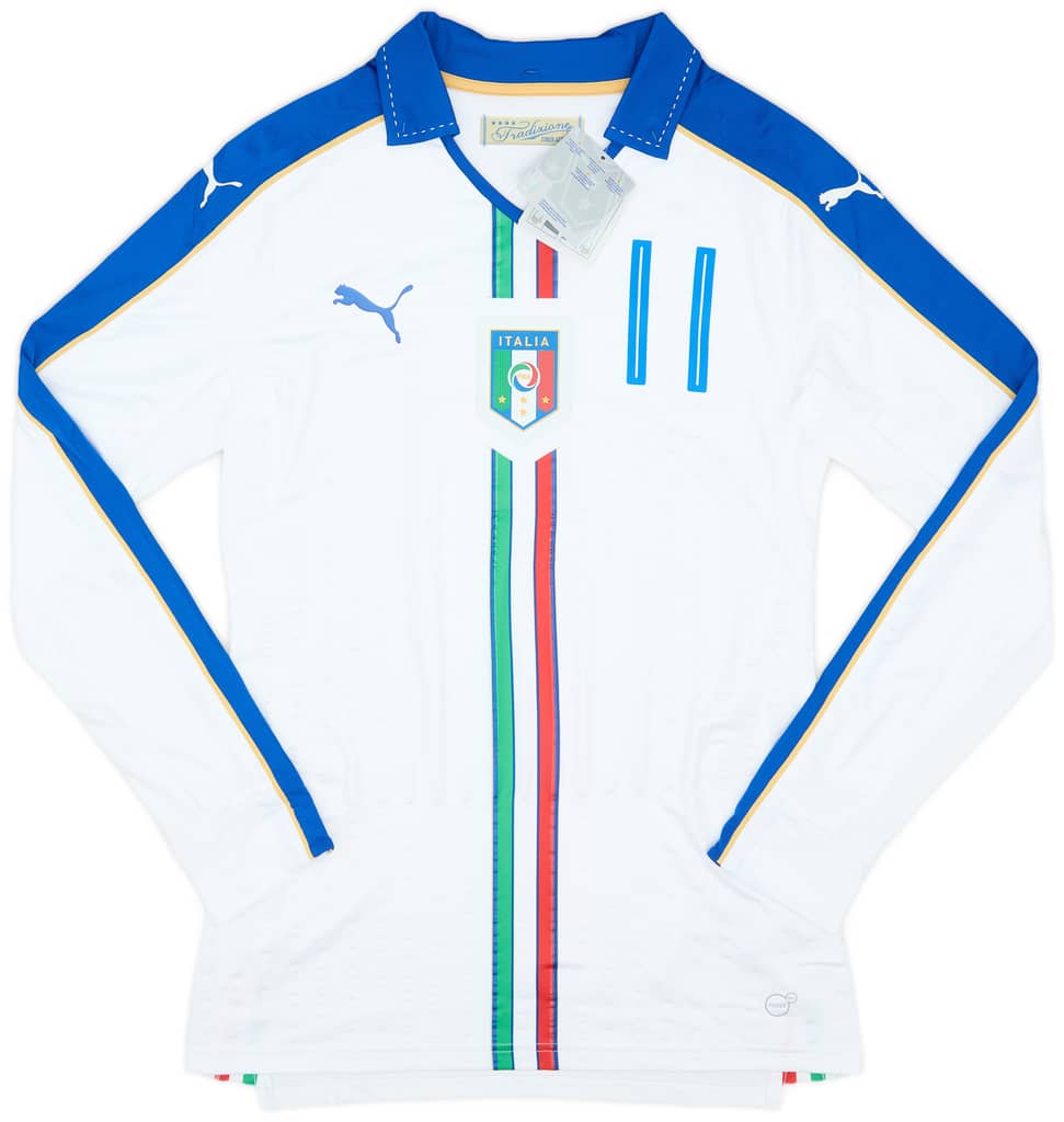 2016-17 Italy Player Issue (ACTV Fit) Away L/S Shirt Immobile #11 (L)