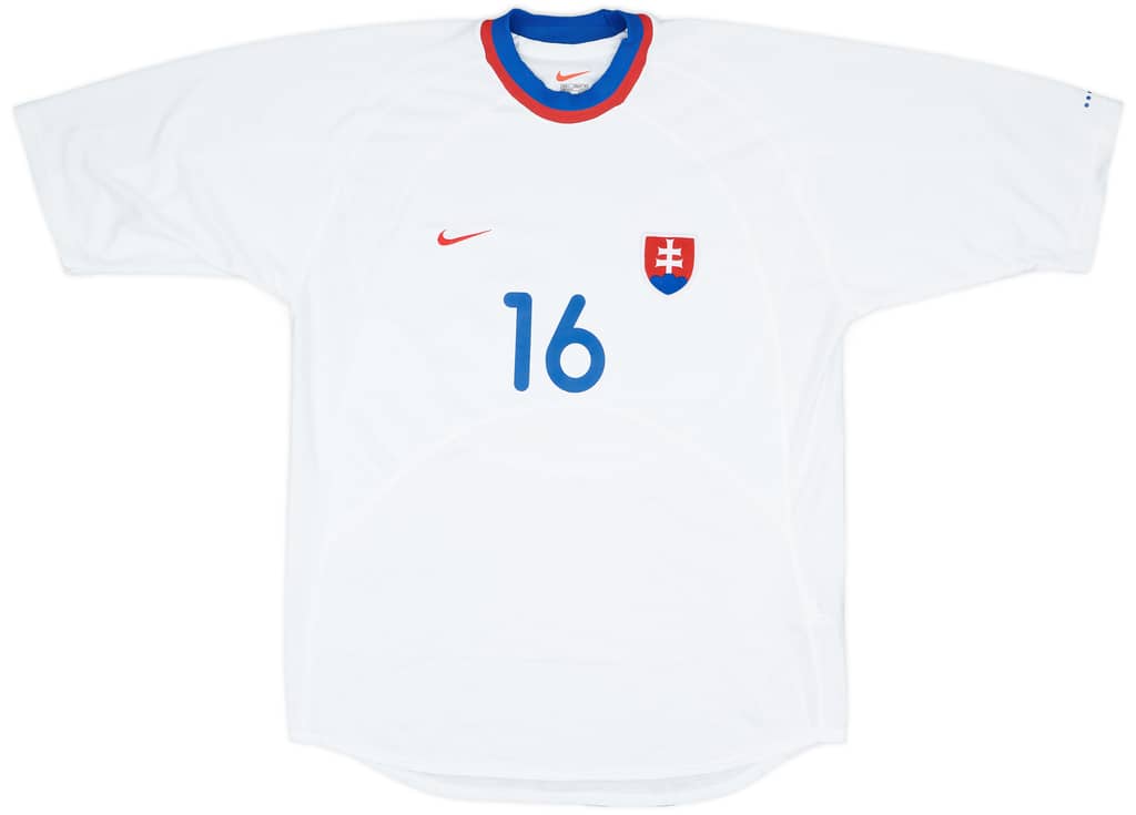 2000-01 Slovakia Match Issue Home Shirt #16