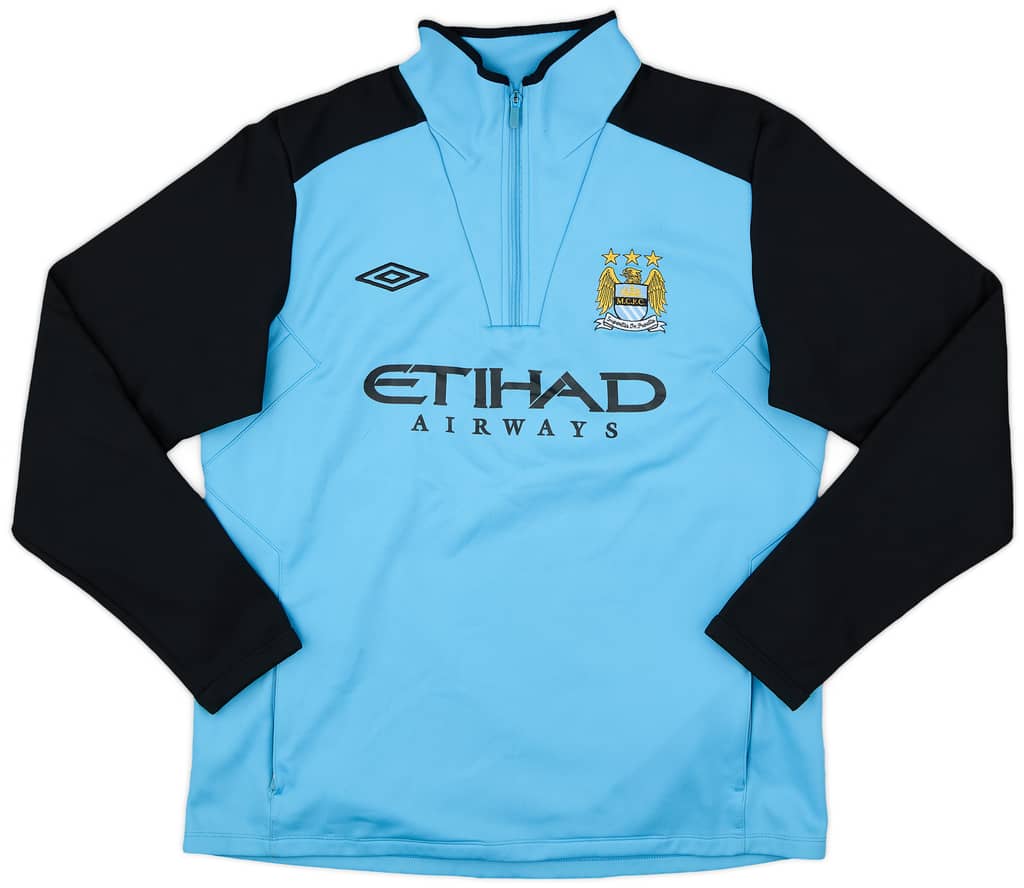 2011-12 Manchester City Umbro 1/4 Zip Drill Top - 7/10 - (XL)