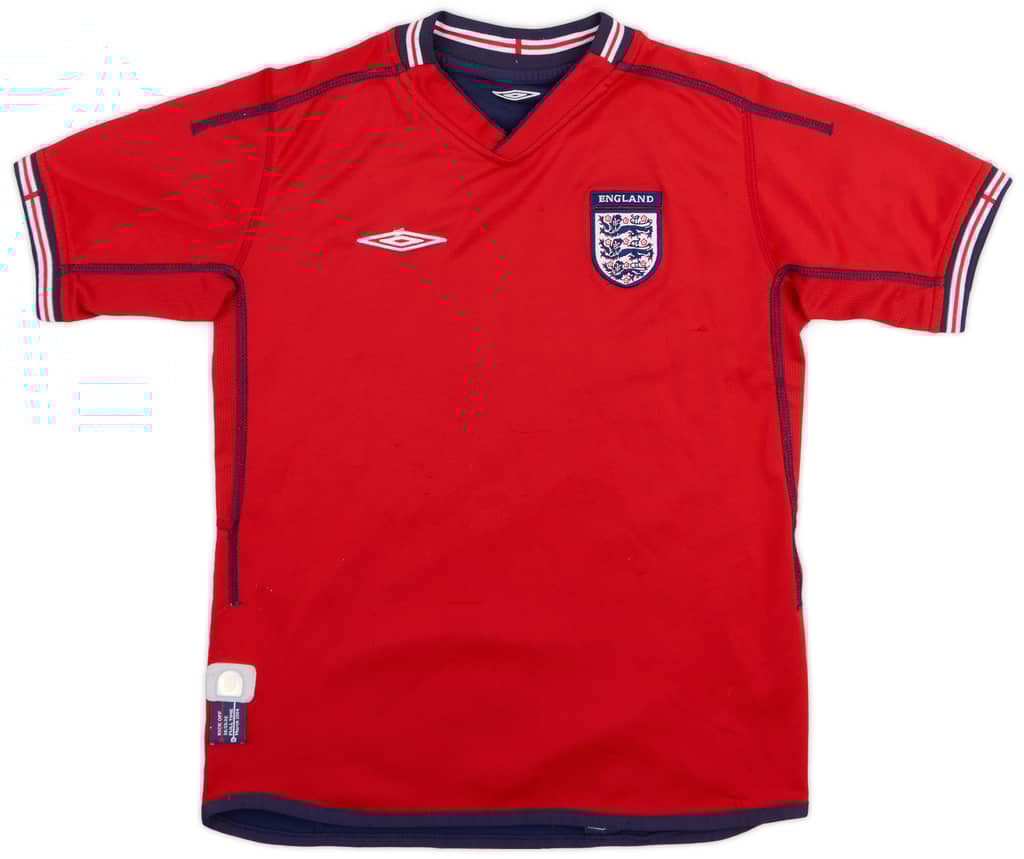 2002-04 England Away Shirt - 7/10 - (M.Boys)