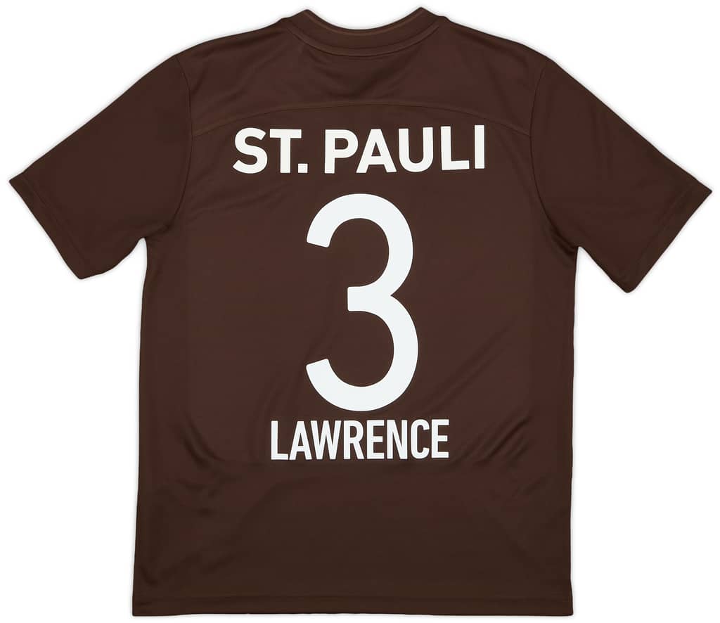 2021-22 St Pauli Home Shirt Lawrence #3 - 7/10 - (S)