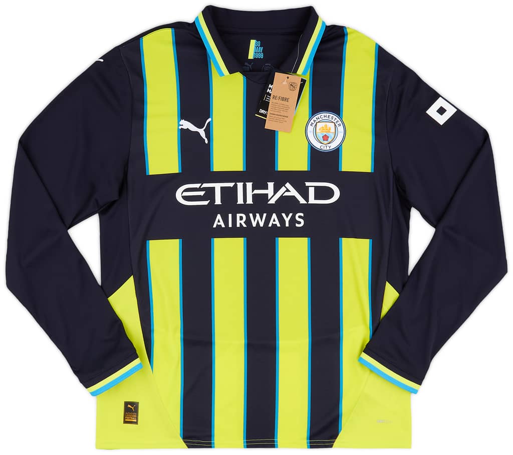 2024-25 Manchester City Away L/S Shirt Rodrigo #16