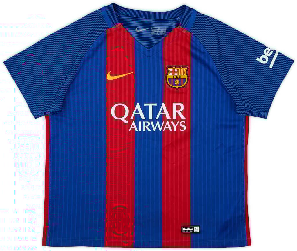 2016-17 Barcelona Home Shirt - 9/10 - (6-7 Years)