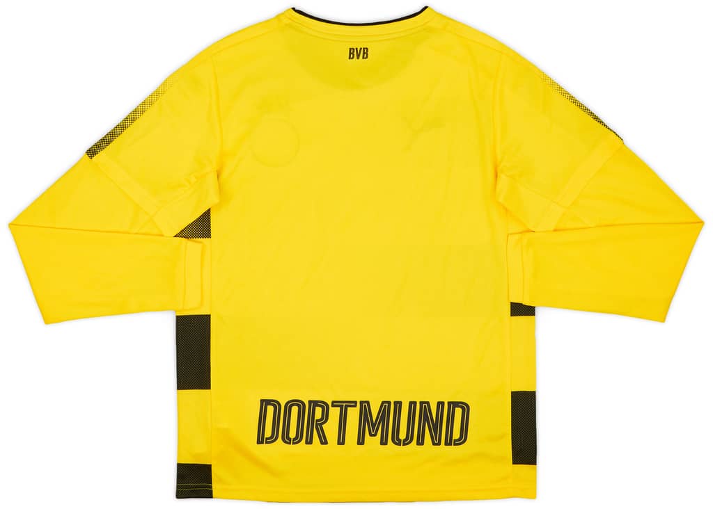2017-18 Borussia Dortmund Home L/S Shirt - 8/10 - (L.Boys)
