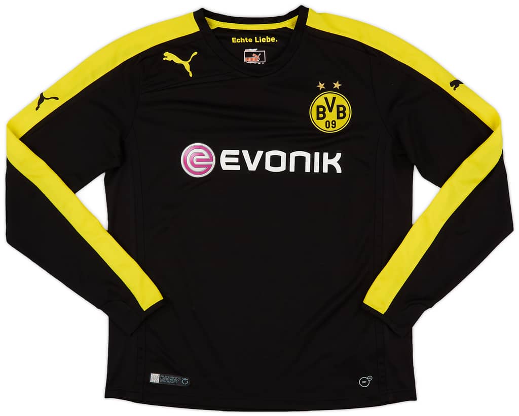 2013-14 Borussia Dortmund Away L/S Shirt - 9/10 - (XXL.Boys)