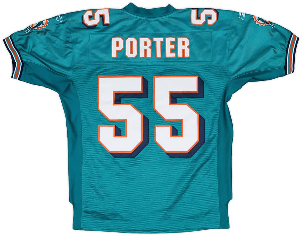 2007 Miami Dolphins Porter #55 Reebok Authentic Home Jersey - 8/10 - (S)