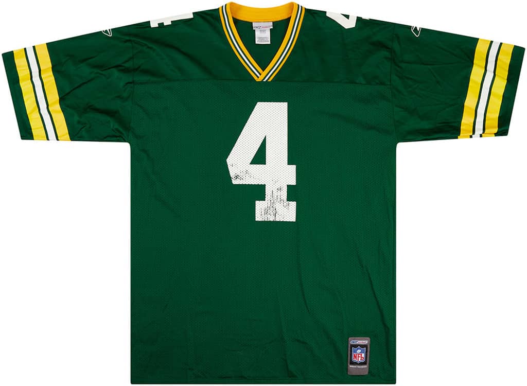 2001 Green Bay Packers Favre #4 Reebok Jersey (Home) XL