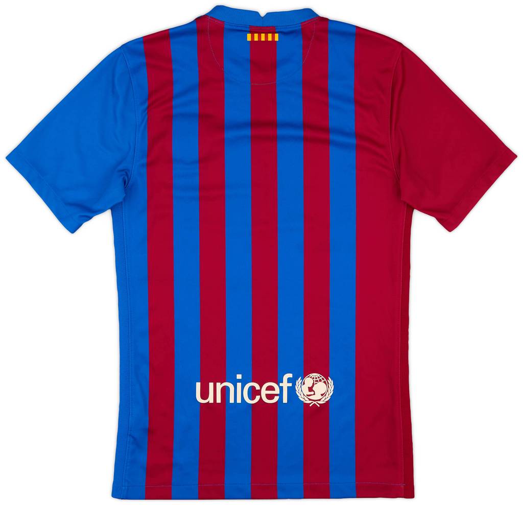 2021-22 Barcelona Home Shirt - 8/10 - (XS)