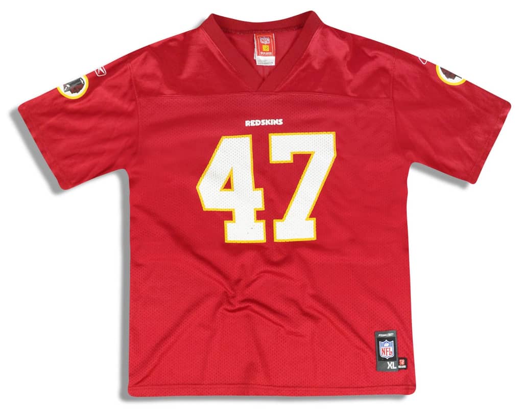 2007 Washington Redskins Cooley #47 Reebok Replica Jersey (Home) Y