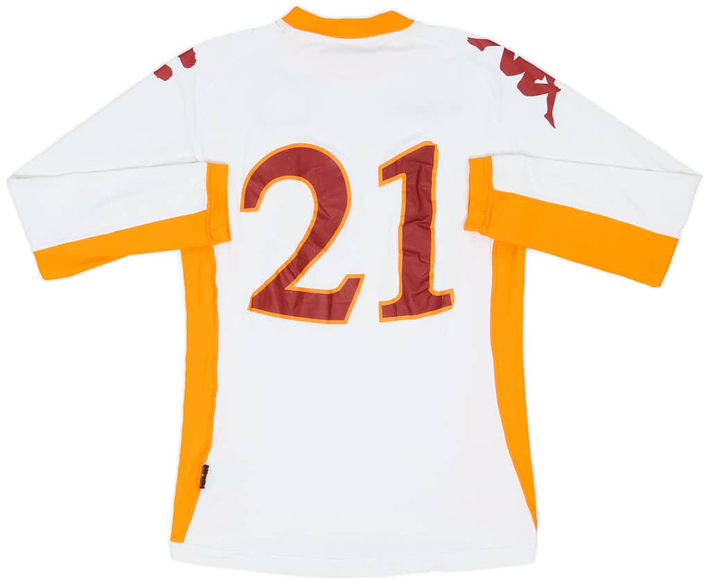 2010-11 Roma Away L/S Shirt #21 - 8/10 - (M)