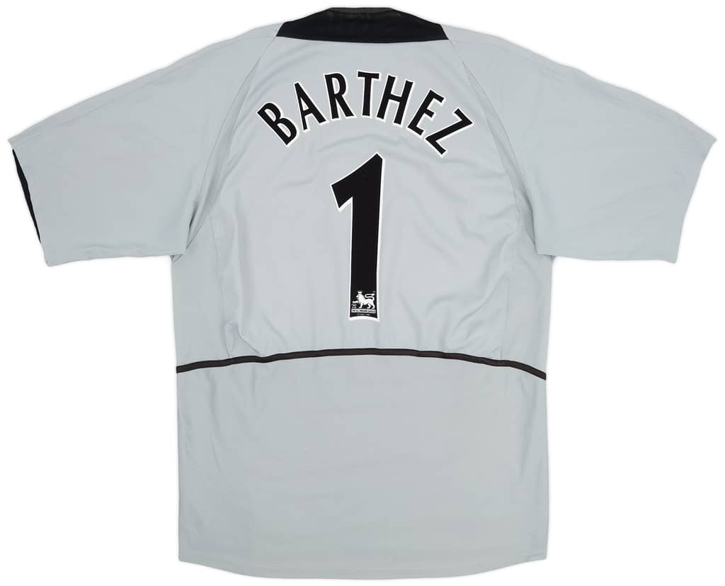 2002-04 Manchester United GK S/S Shirt Barthez #1 - 8/10 - (L)