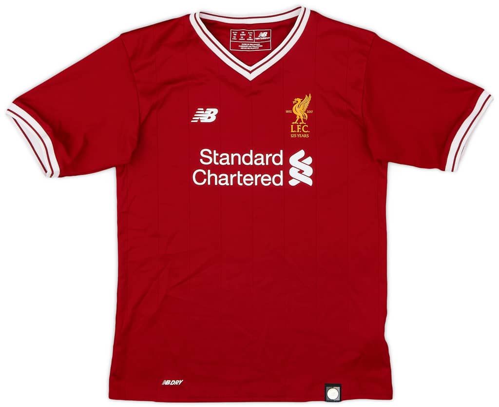 2017-18 Liverpool 125 Years Home Shirt - 9/10 - (S.Boys)