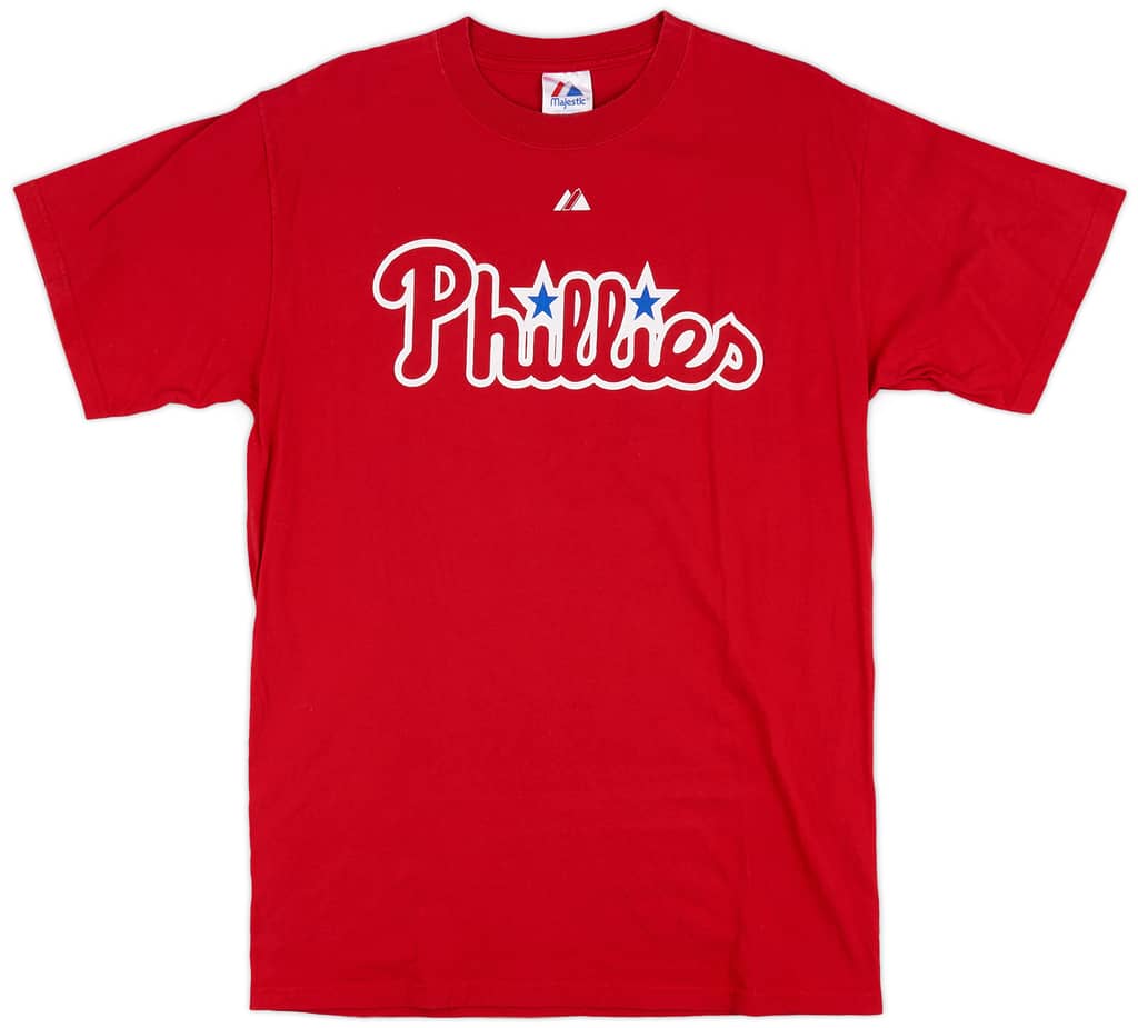 2008 Philadelphia Phillies Utley #26 Majestic Tee - 8/10 - (L)
