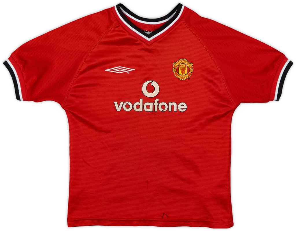 2000-02 Manchester United Home Shirt - 5/10 - (S.Boys)