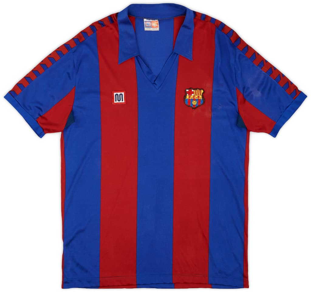 1984-89 Barcelona Home Shirt - 6/10 - (XL)