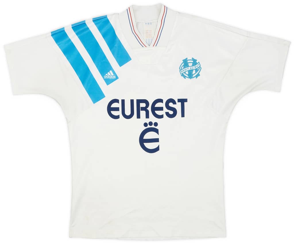 1993-94 Olympique Marseille Home Shirt - 9/10 - (L.Boys)