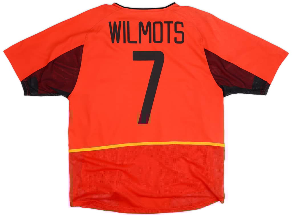 2002-04 Belgium Authentic Home Shirt Wilmots #7 - 7/10 - (M)