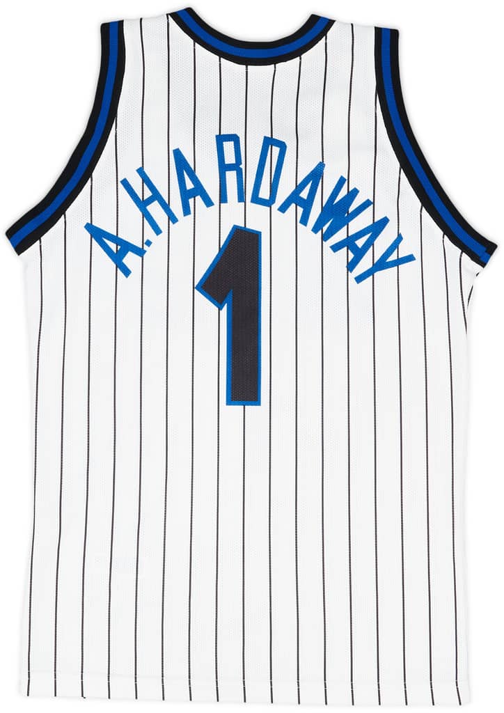 1993-98 Orlando Magic Hardaway #1 Champion Home Jersey - 8/10 - (XXS)