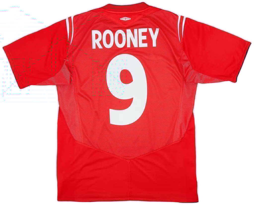 2004-06 England Away Shirt Rooney #9 - 7/10 - (M)