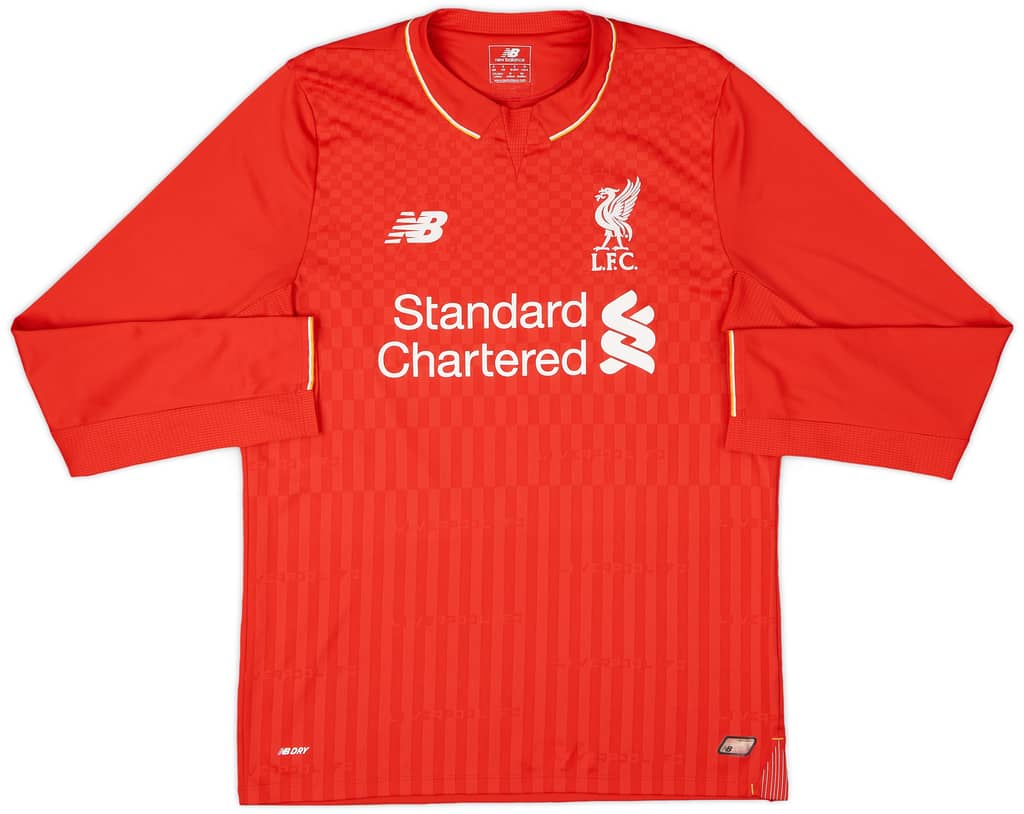2015-16 Liverpool Home L/S Shirt Sturridge #15 - 8/10 - (S)