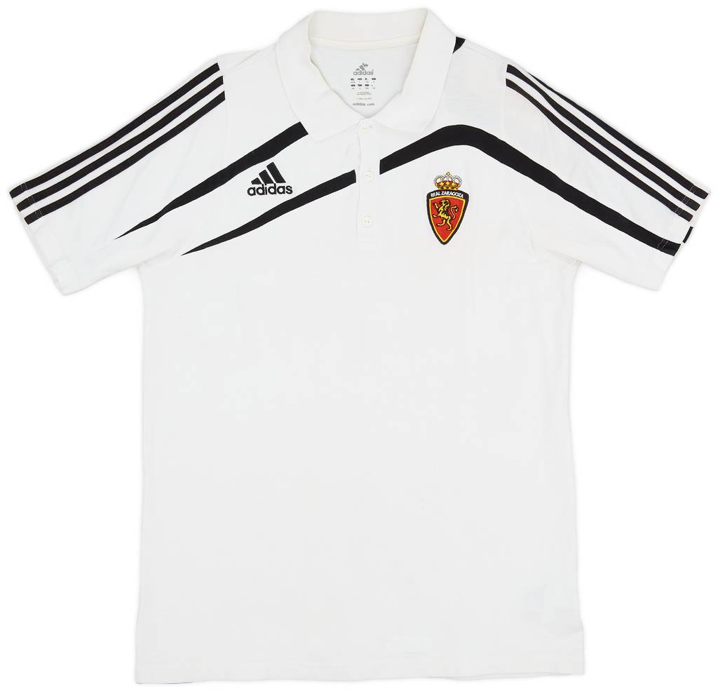 2009-10 Real Zaragoza adidas Polo Shirt - 6/10 - (L/XL)