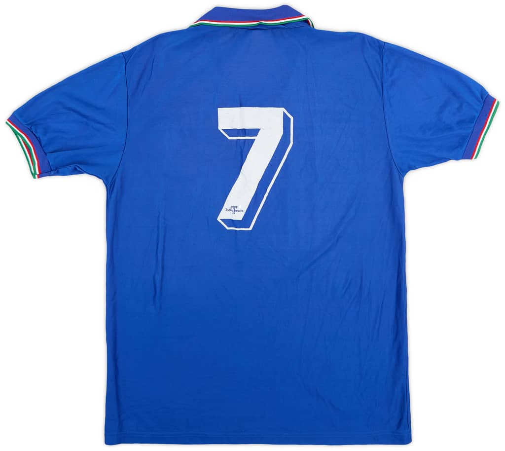 1986-88 Italy Home Shirt #7 - 7/10 - (XL)