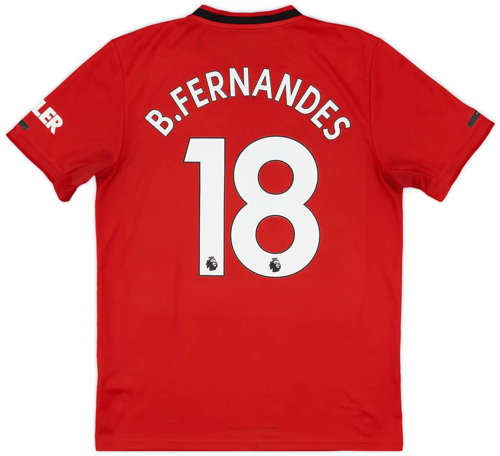 2019-20 Manchester United Home Shirt B.Fernandes #18 - 5/10 - (M)