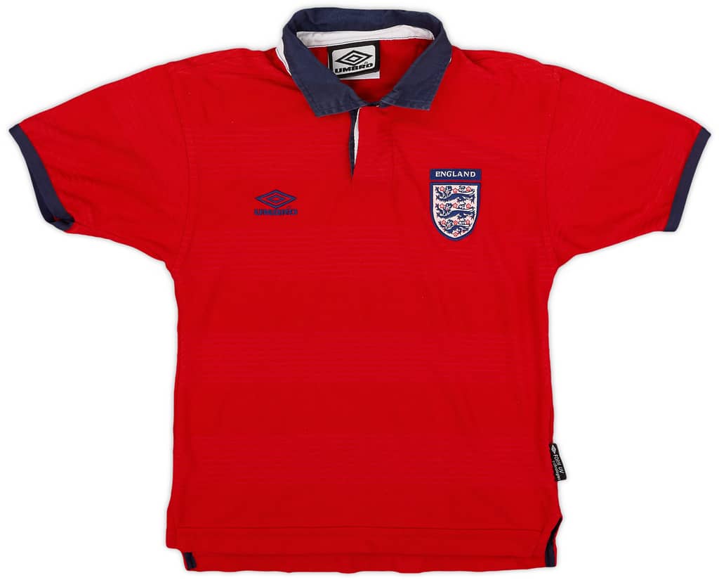 1999-01 England Away Shirt - 8/10 - (6-7 Years)