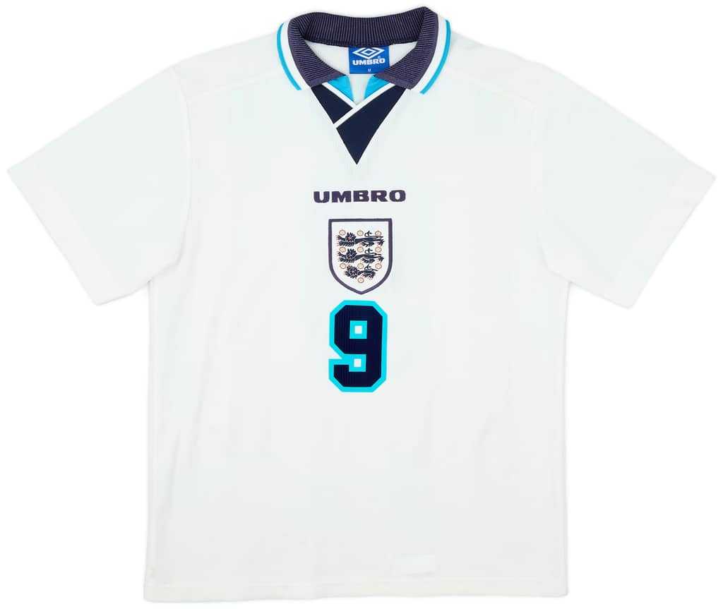 1995-97 England Home Shirt Shearer #9 - 8/10 - (M)