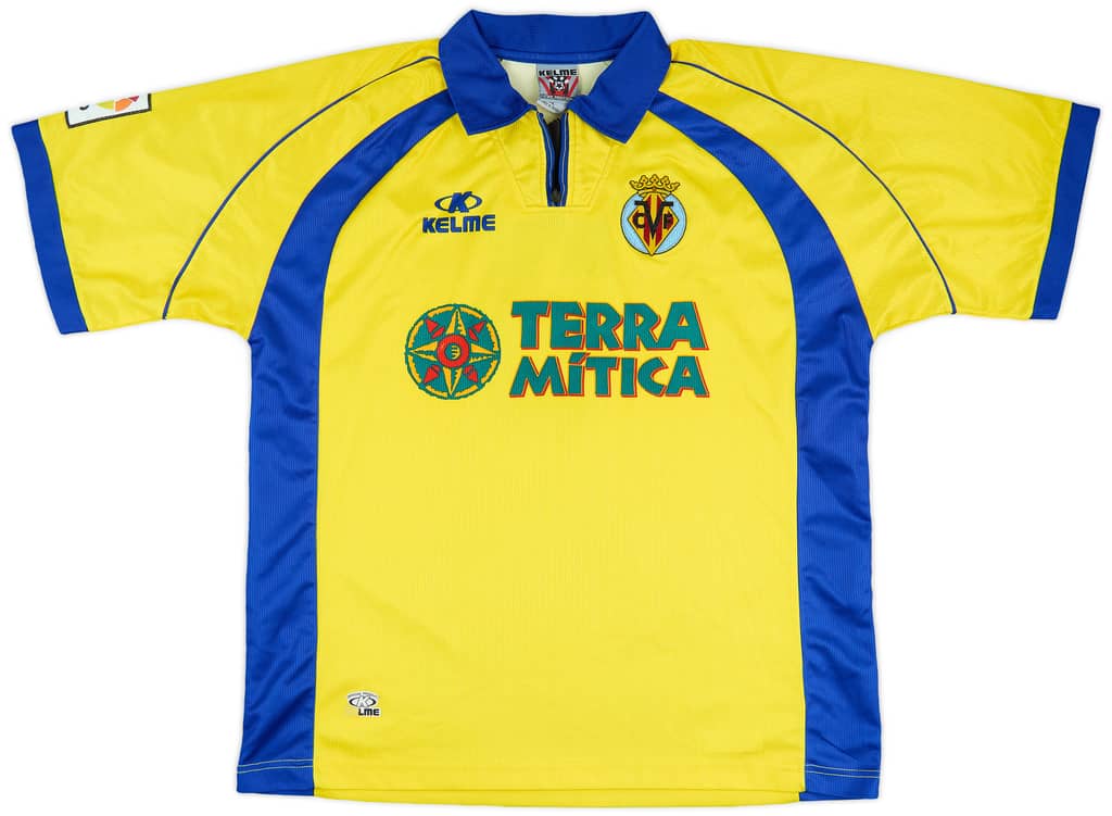 1999-01 Villarreal Match Issue Home Shirt #3