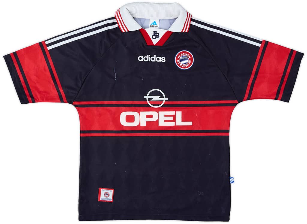 1997-99 Bayern Munich Home Shirt Basler #14 - 9/10 - (XL.Boys)